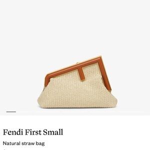AUTHENTIC FENDI First Small
Natural straw bag